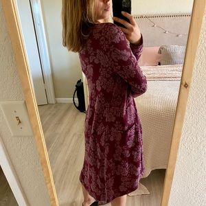 Burgundy Duster Cardigan